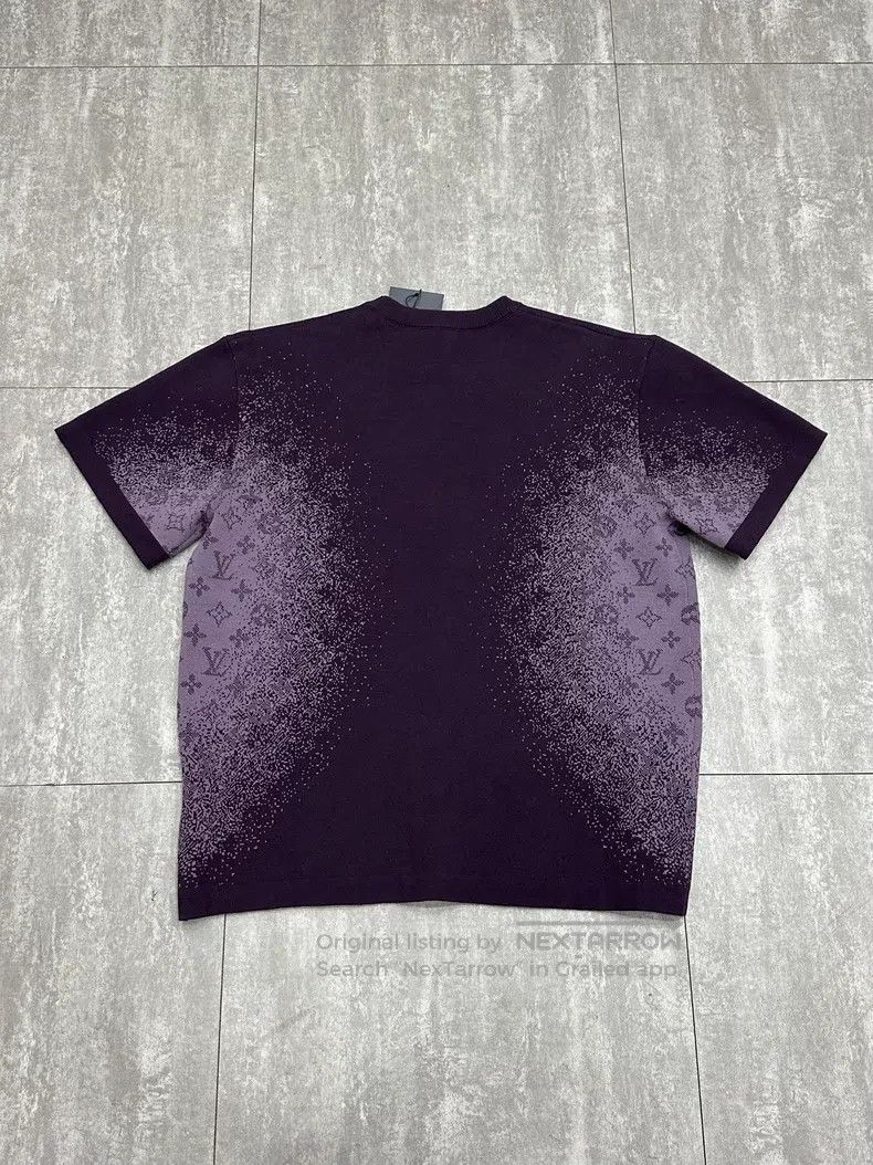 Louis Vuitton Louis Vuitton Purple round-necked short-sleeved sweater Size US M / EU 48-50 / 2 - 2 Thumbnail