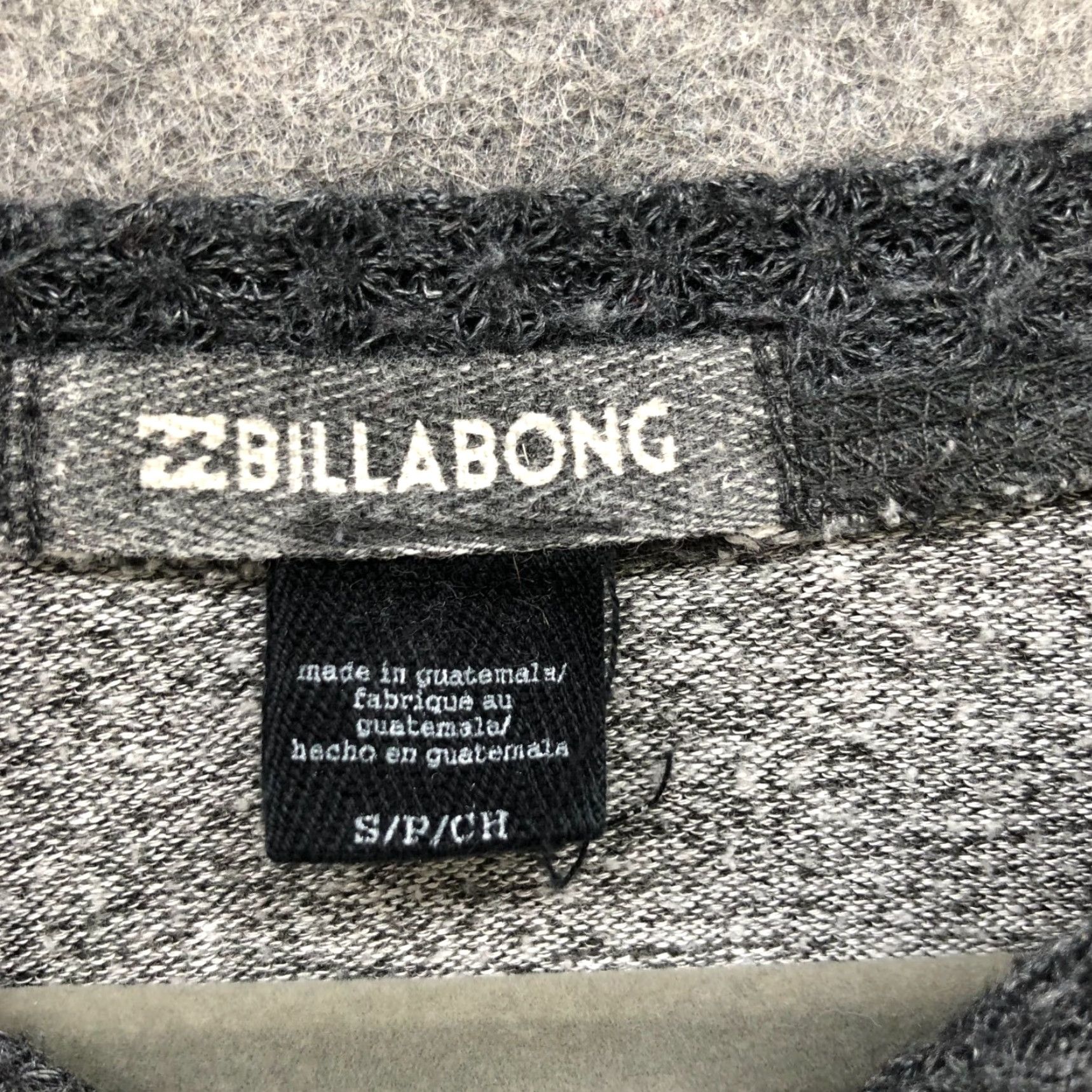 Billabong Billabong Oversized Raglan T Shirt Womens S Gray Long Sleeve Jersey Heather Size S / US 4 / IT 40 - 5 Thumbnail