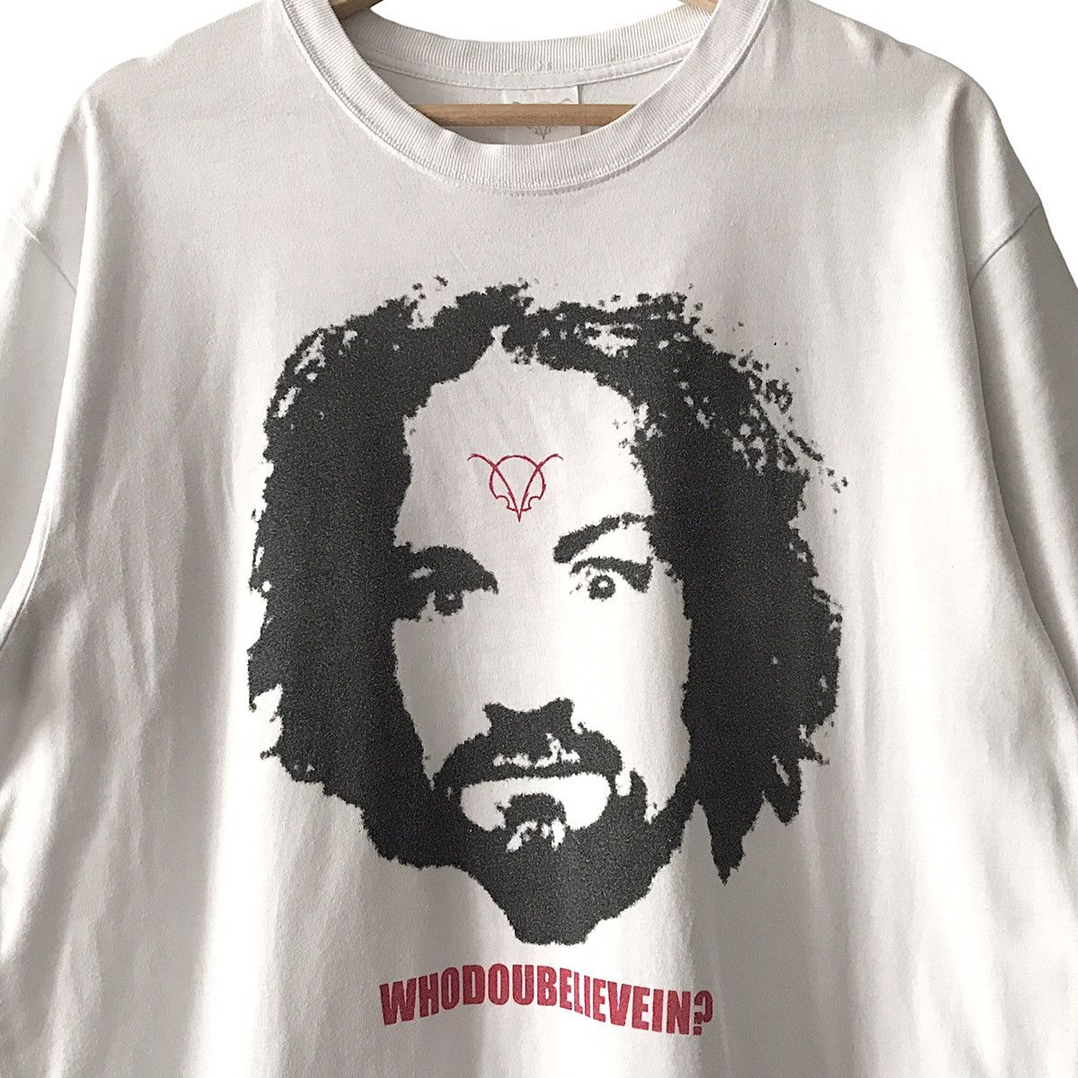 CLOT DevilClot X Charles Manson American Psycho Devilish Sign Tee Size US L / EU 52-54 / 3 - 3 Thumbnail