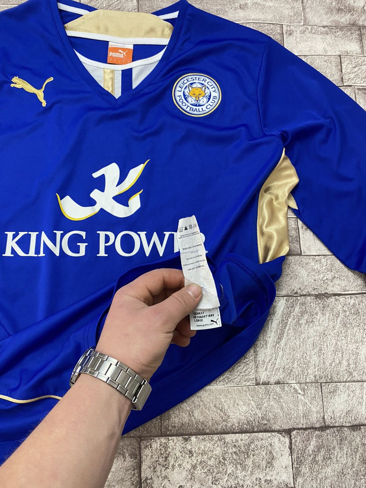 Puma × Vintage Puma Leicester City Shirt 2013/14 home kit Size US L / EU 52-54 / 3 - 8 Thumbnail