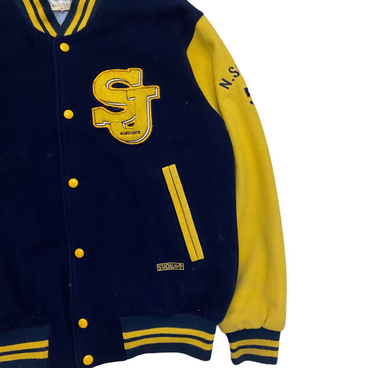 Descente × Japanese Brand × Vintage ☀️Vintage Desente wool stadium varsity jacket Size US M / EU 48-50 / 2 - 6 Thumbnail