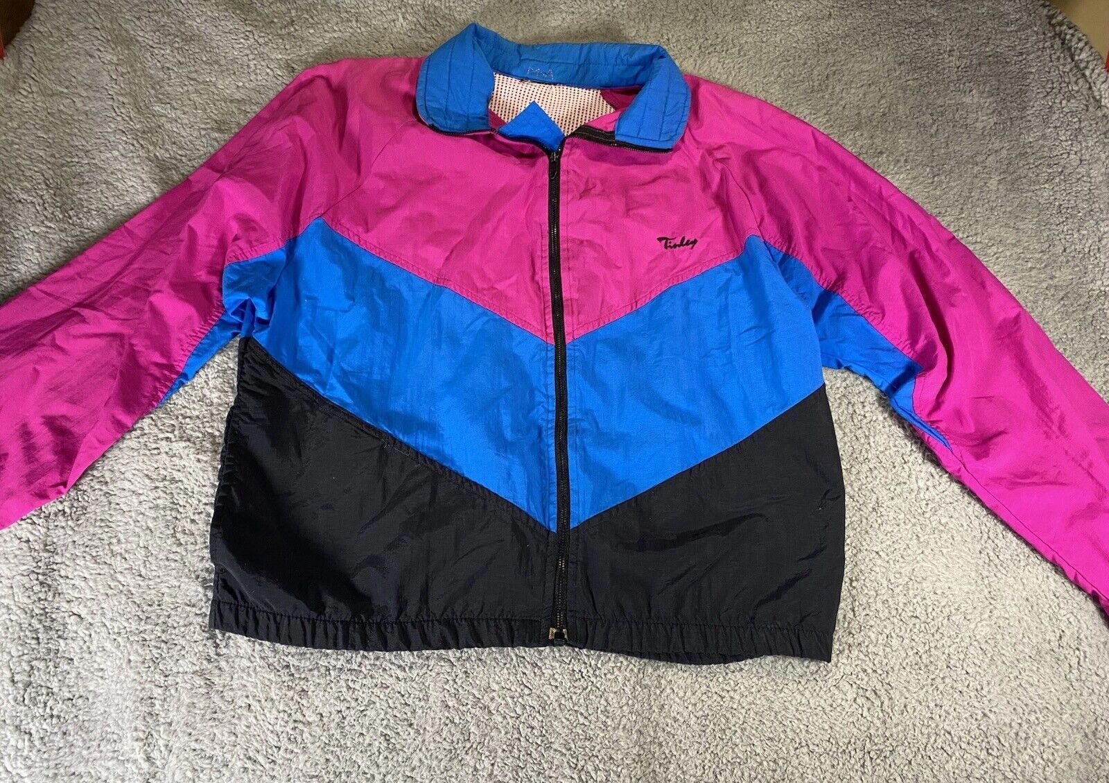 Tilley TINLEY Medium M Full Zip Windbreaker Jacket 80s 90s Size M / US 6-8 / IT 42-44 - 1 Thumbnail