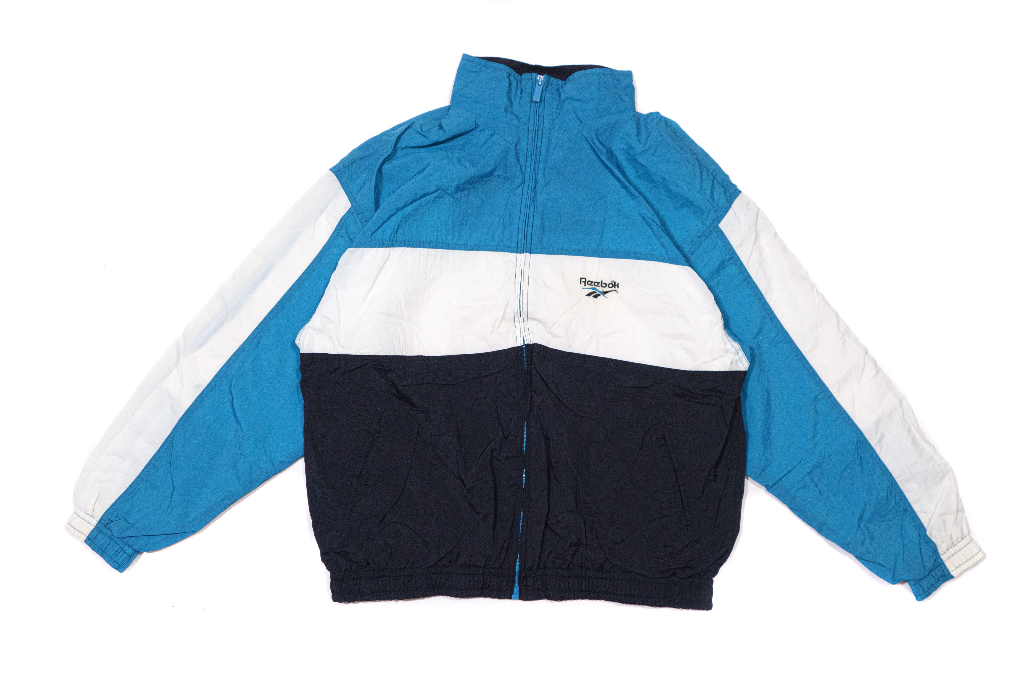 Reebok 90S Logo Nylon Sport Jacket Size US L / EU 52-54 / 3 - 1 Thumbnail