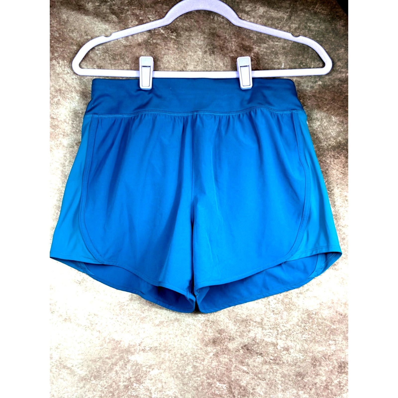 Other All in Motion Athletic Zip Pocket Elastic Waist Short Teal S Size 28" / US 6 / IT 42 - 7 Thumbnail