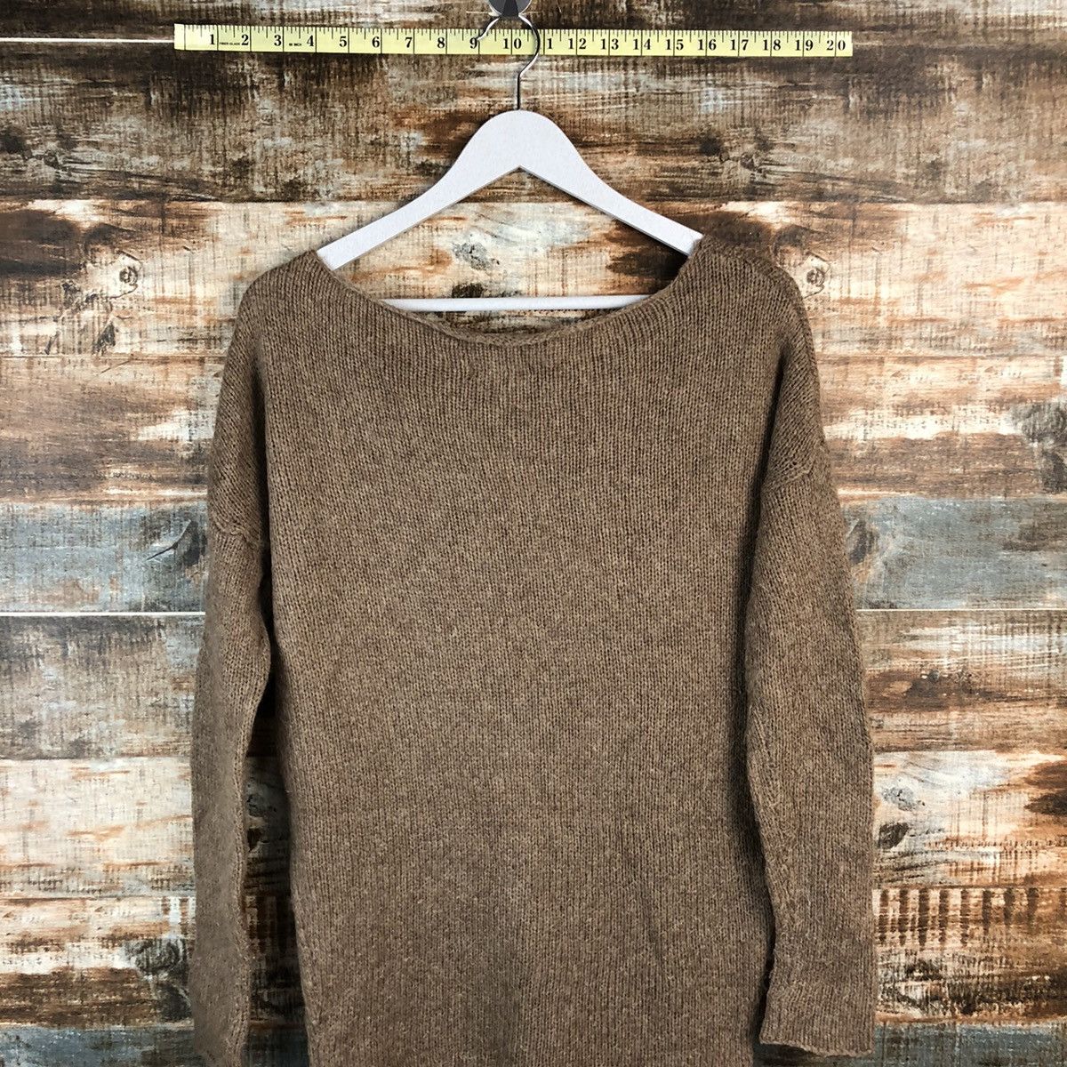 Homespun Knitwear × Japanese Brand Cloudney And John Wad wool Brown Knitwear #A2215 Size L / US 10 / IT 46 - 13 Thumbnail