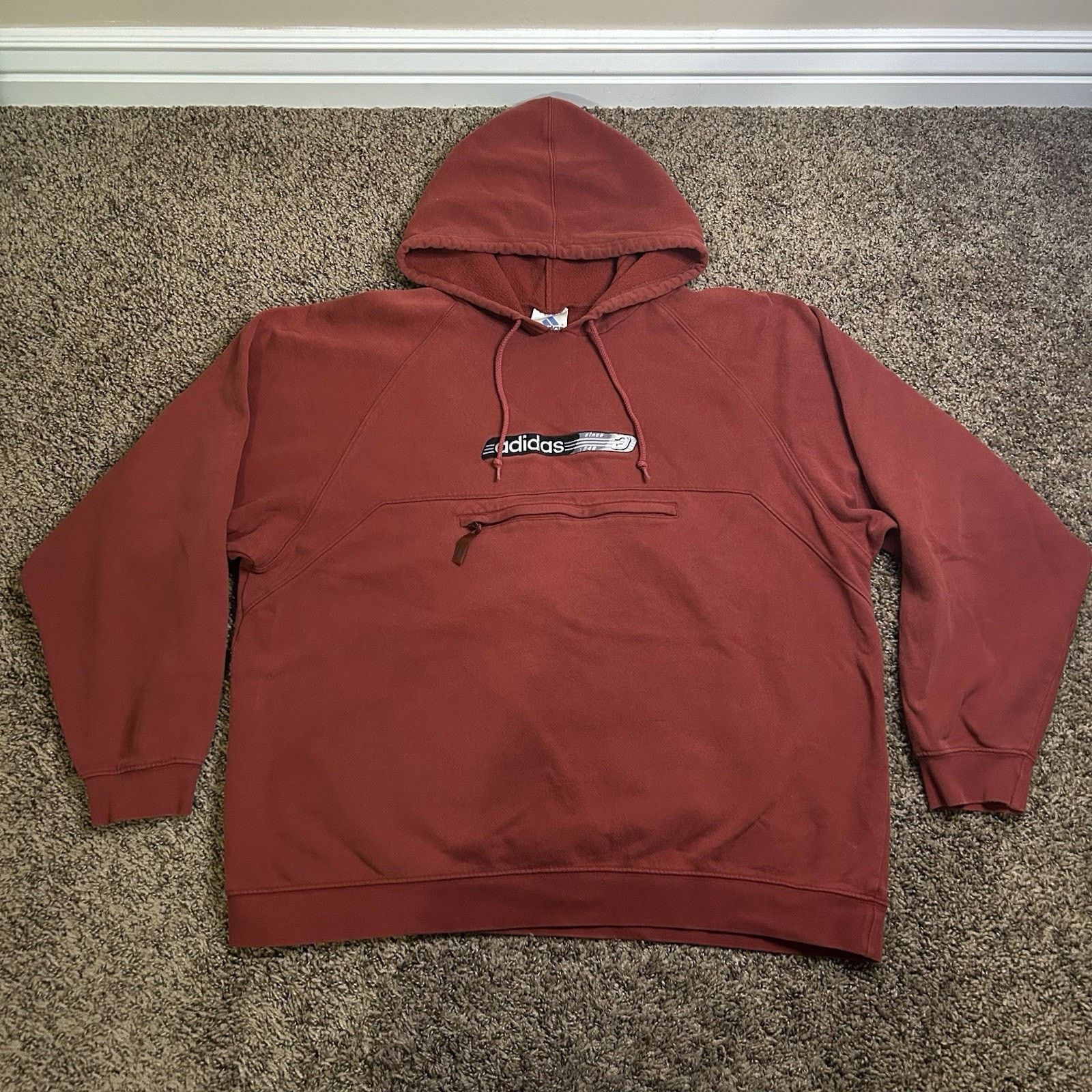 Adidas Vtg Adidas Sweatshirt Mens L Red Crew Neck Sweater 90’s/Y2K Size US L / EU 52-54 / 3 - 1 Thumbnail