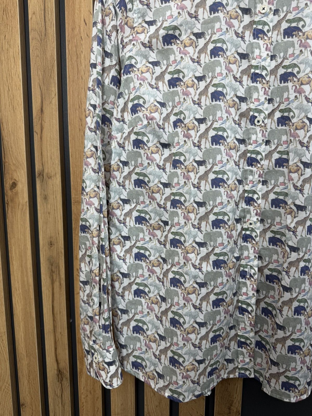 Other Stenstroms Animal Print Button Up Shirt Safari Cotton Size US S / EU 44-46 / 1 - 3 Thumbnail