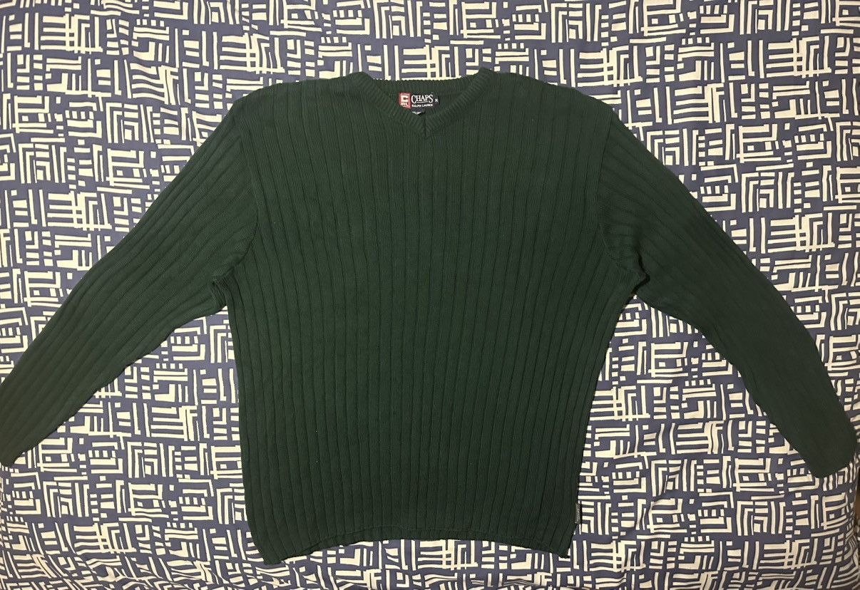 Chaps Ralph Lauren × Vintage Vintage Ralph Lauren Chaps Knit jumper Size US XL / EU 56 / 4 - 3 Thumbnail