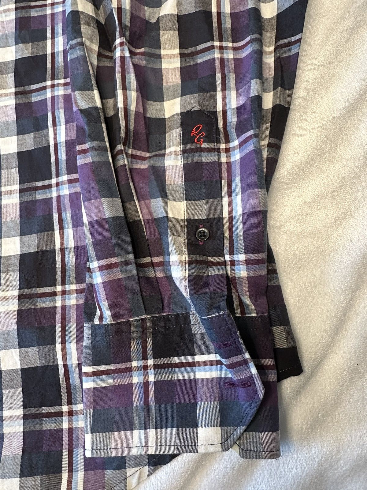 Robert Graham Robert Graham Men's L/S Button Dress Shirt Plaid Size XL Size US XL / EU 56 / 4 - 2 Thumbnail