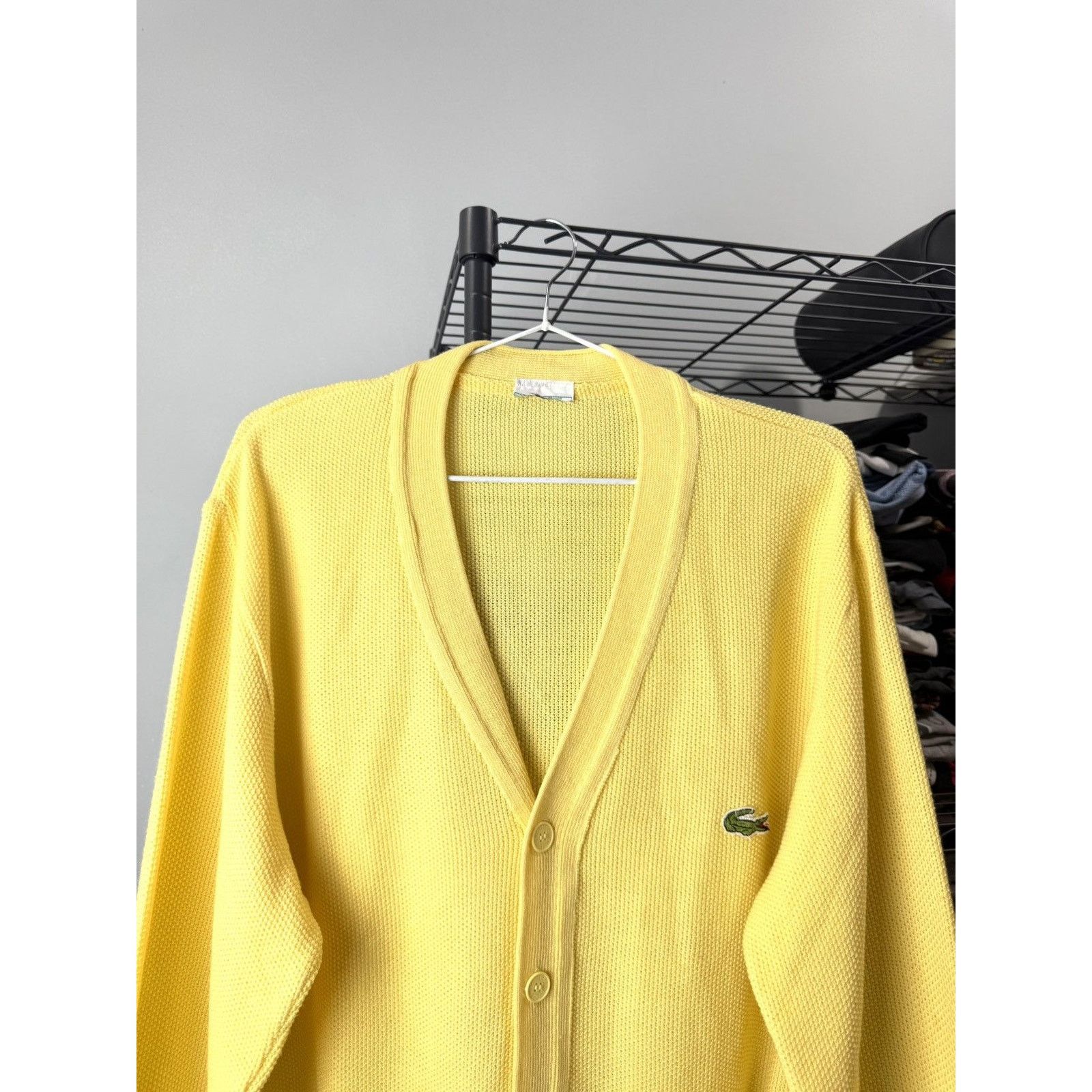 Lacoste 80-90’s Vintage Lacoste Cardigan Knit Sweater Hype Coogi Size US L / EU 52-54 / 3 - 2 Thumbnail