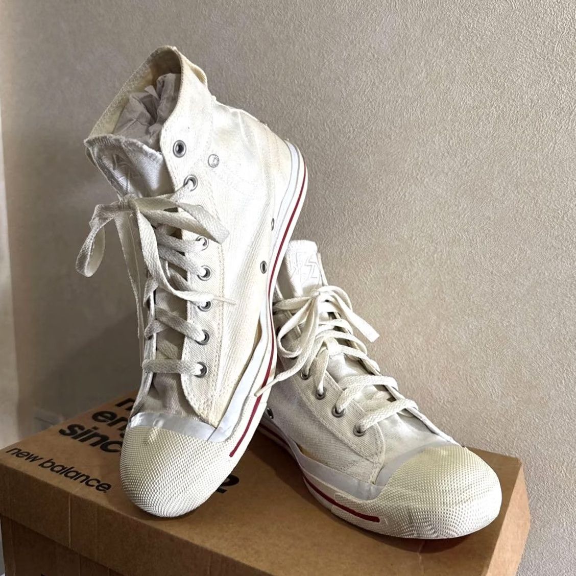 Diesel VINTAGE Diesel Men 10.5US High Cut Sneakers White Luxury ITA 90s 00s Size US 11 / EU 44 - 2 Thumbnail