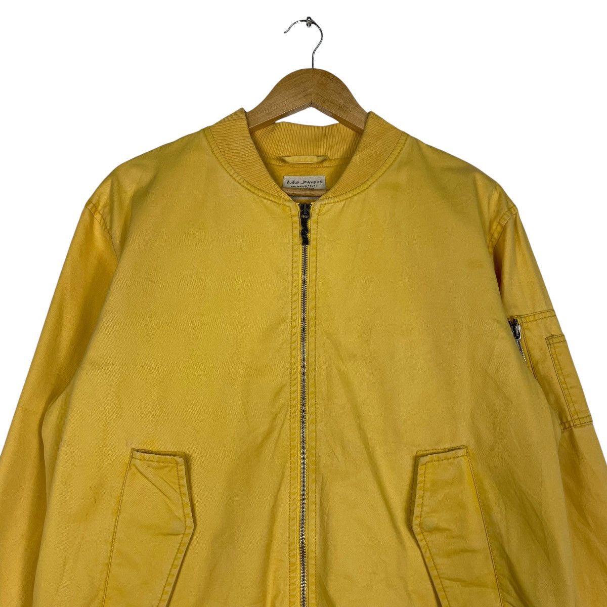 Nudie Jeans 💥NUDIE JEANS MUSTARD YELLOW MA1 BOMBER Size US M / EU 48-50 / 2 - 2 Thumbnail
