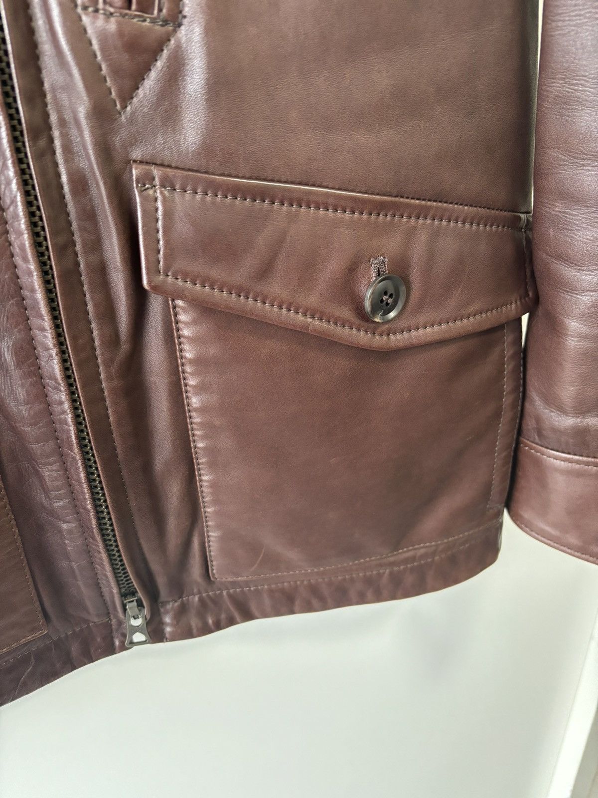 Japanese Brand Lounge Lizard Horse Hide Leather Jacket Size US S / EU 44-46 / 1 - 5 Thumbnail
