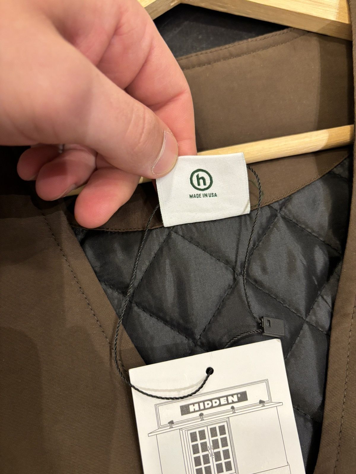 HIDDEN Hidden NY Quilted Lined Jacket - Brown Size US L / EU 52-54 / 3 - 4 Thumbnail