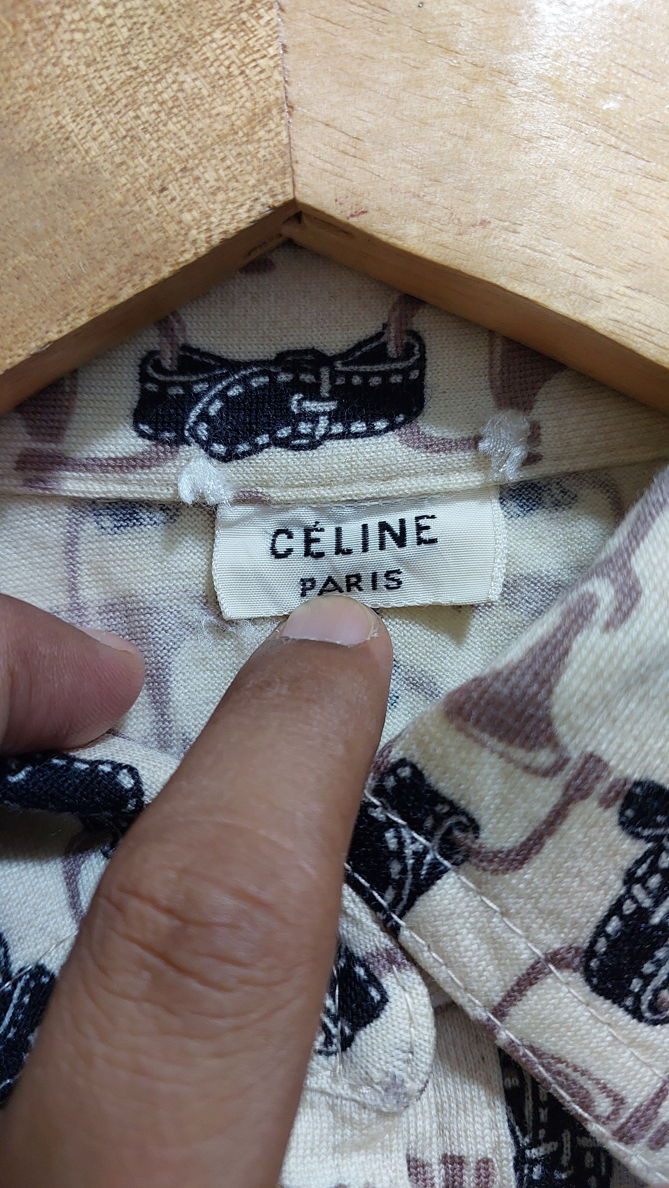Celine × Vintage VINTAGE CELINE PARIS WOMEN'S SHIRT Size S / US 4 / IT 40 - 4 Thumbnail