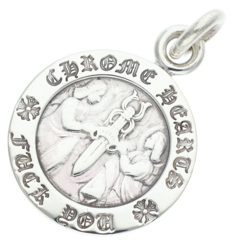 アクセサリー CHROME HEARTS Angel Medal V1 Charm Chrome Hearts Chrome Hearts Angel Medal Charm V1 Sterling Size ONE