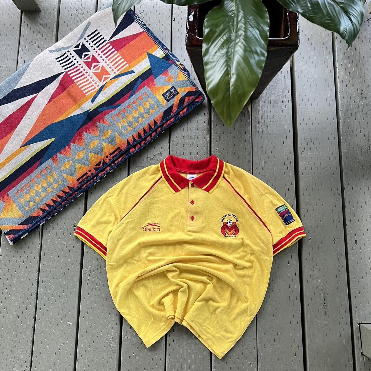 Vintage Atletica Monarcas Morelia jersey Polo Shirt Medium Size US M / EU 48-50 / 2 - 1 Thumbnail