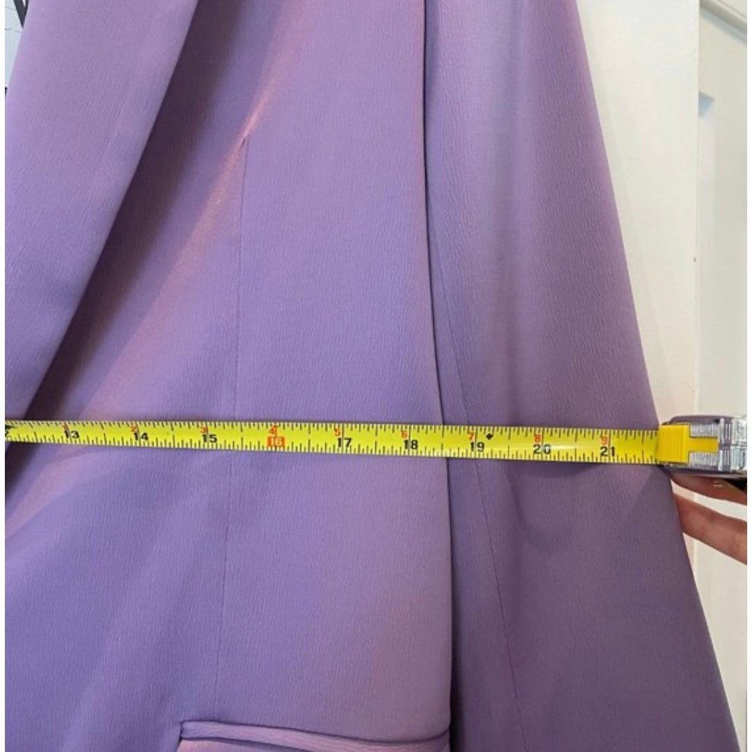 Zara ZARA SATIN EFFECT BLAZER LILAC Size XS / US 0-2 / IT 36-38 - 11 Thumbnail