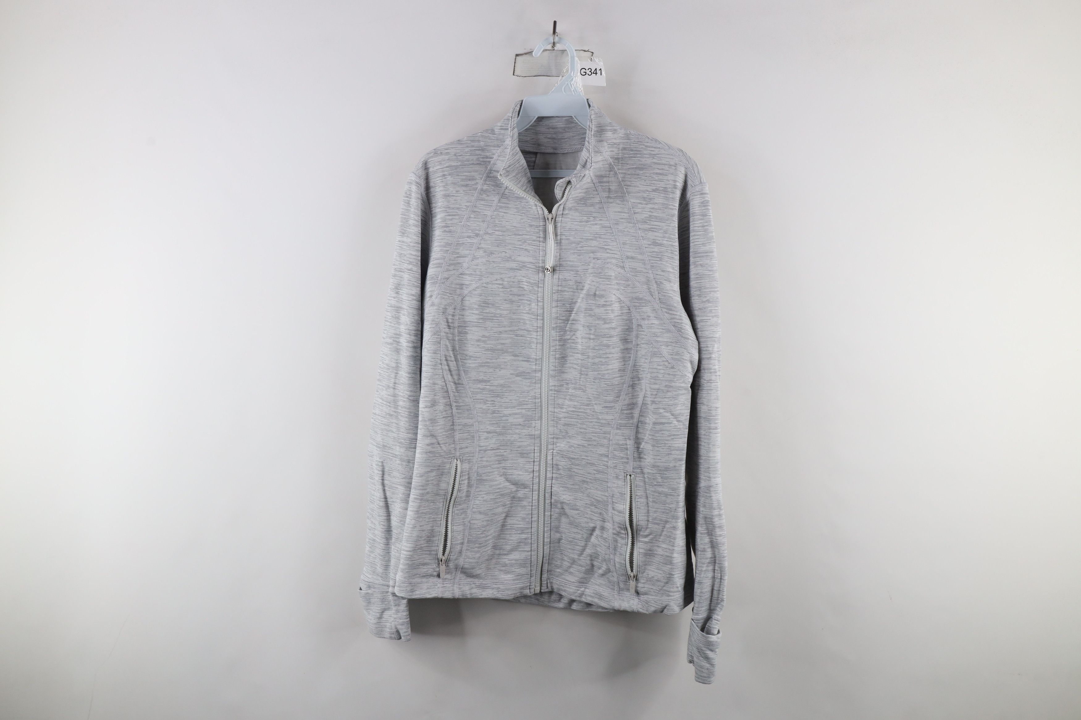 Lululemon × Vintage Lululemon Distressed Yoga Define Full Zip Jacket Gray Size XL / US 12-14 / IT 48-50 - 1 Thumbnail