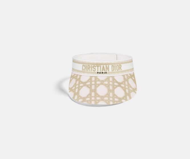 Dior o1w1db10325 Size: OS / 41CA Visor Hat / Cap in Gold & White Size ONE SIZE - 2 Thumbnail