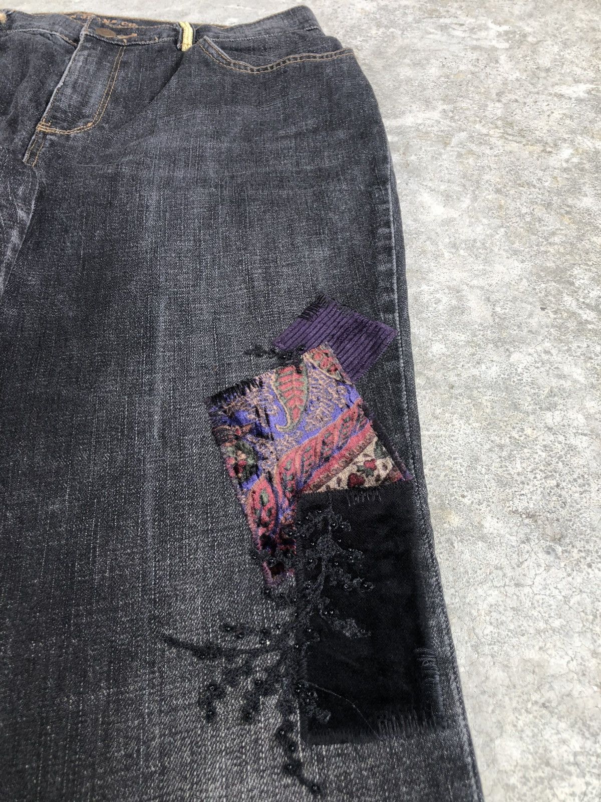 Ralph Lauren Japanese Lauren Flared Jeans Boro Patchwork Distressed Size US 30 / EU 46 - 14 Thumbnail