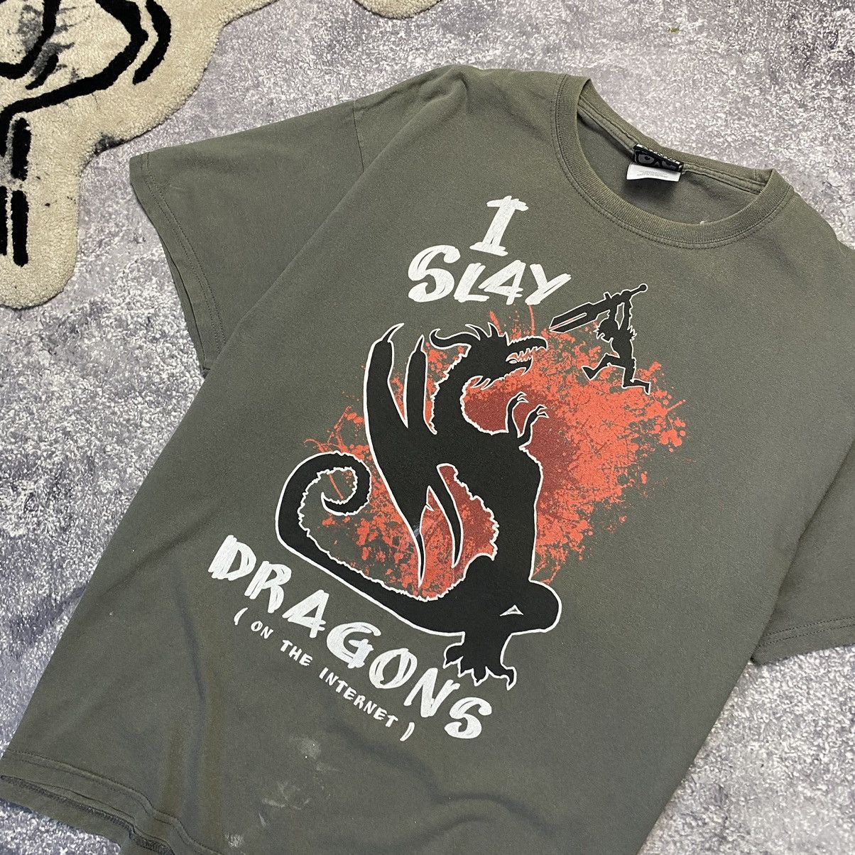 Vintage Vintage Jinx Parody I Slay Dragons 90’s tee Size US XL / EU 56 / 4 - 2 Thumbnail