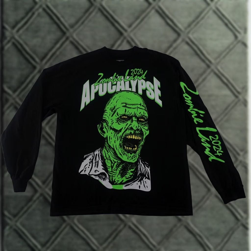 Vintage Insomniac Zombieland Apocalypse Long Sleeve Shirt Large L Black Mens Graphic Print 2024 Old School Horror Size US L / EU 52-54 / 3 - 1 Thumbnail