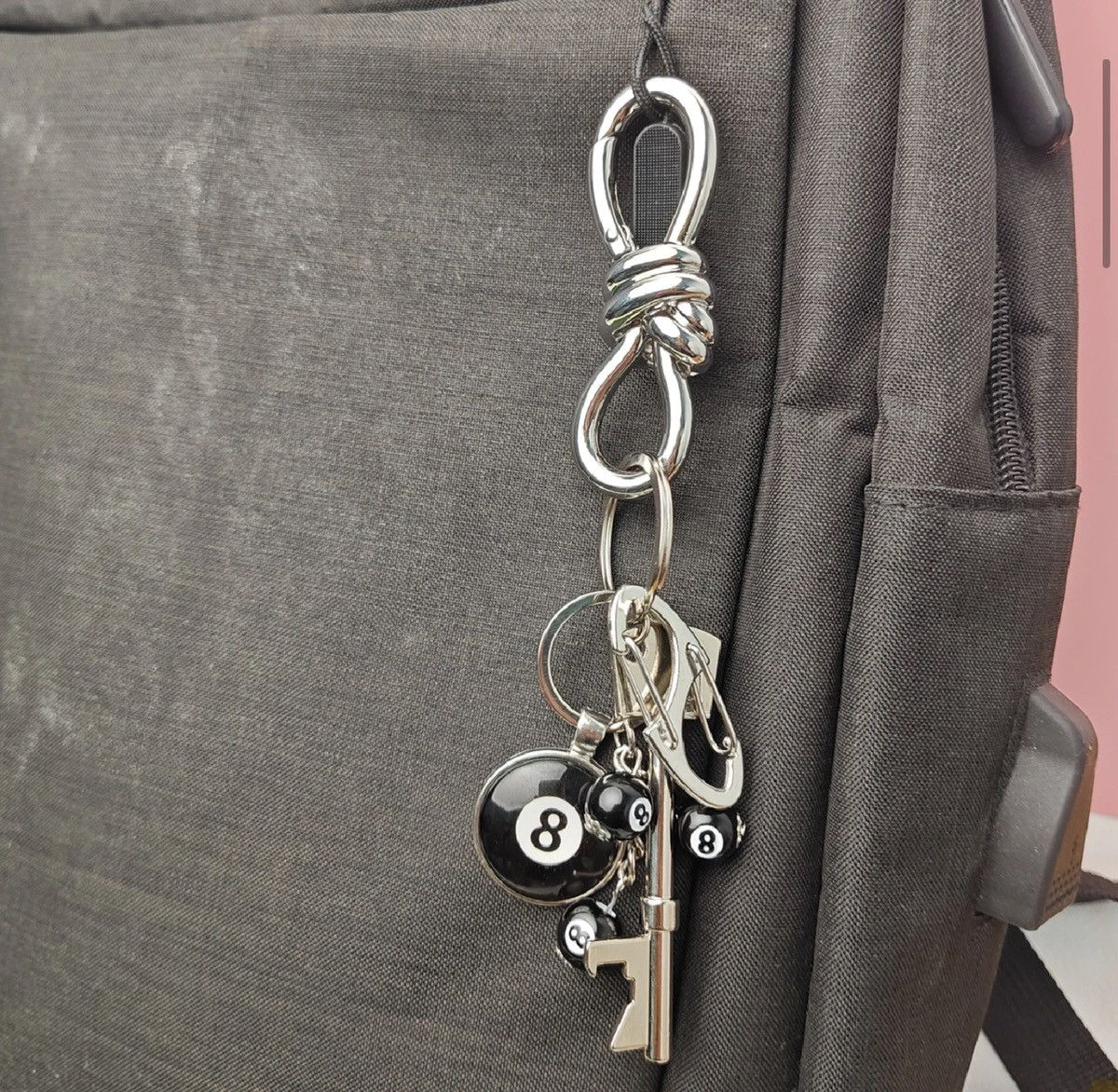 Vintage "Twists Metal Carabiner Key Chain" Size ONE SIZE - 2 Thumbnail