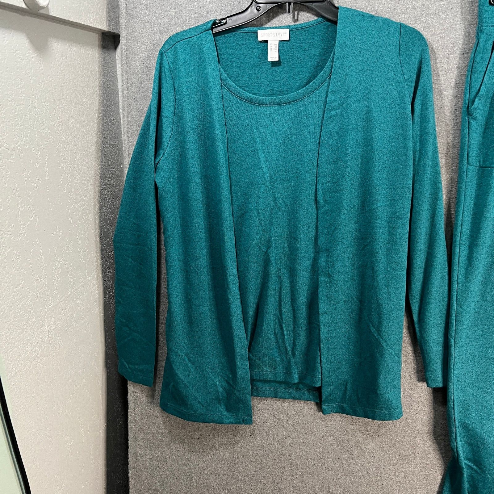 Other Sport Savvy Regular Heathered Soft Jersey Cardigan- Tank Size XXS / US 00 / IT 34 - 4 Thumbnail