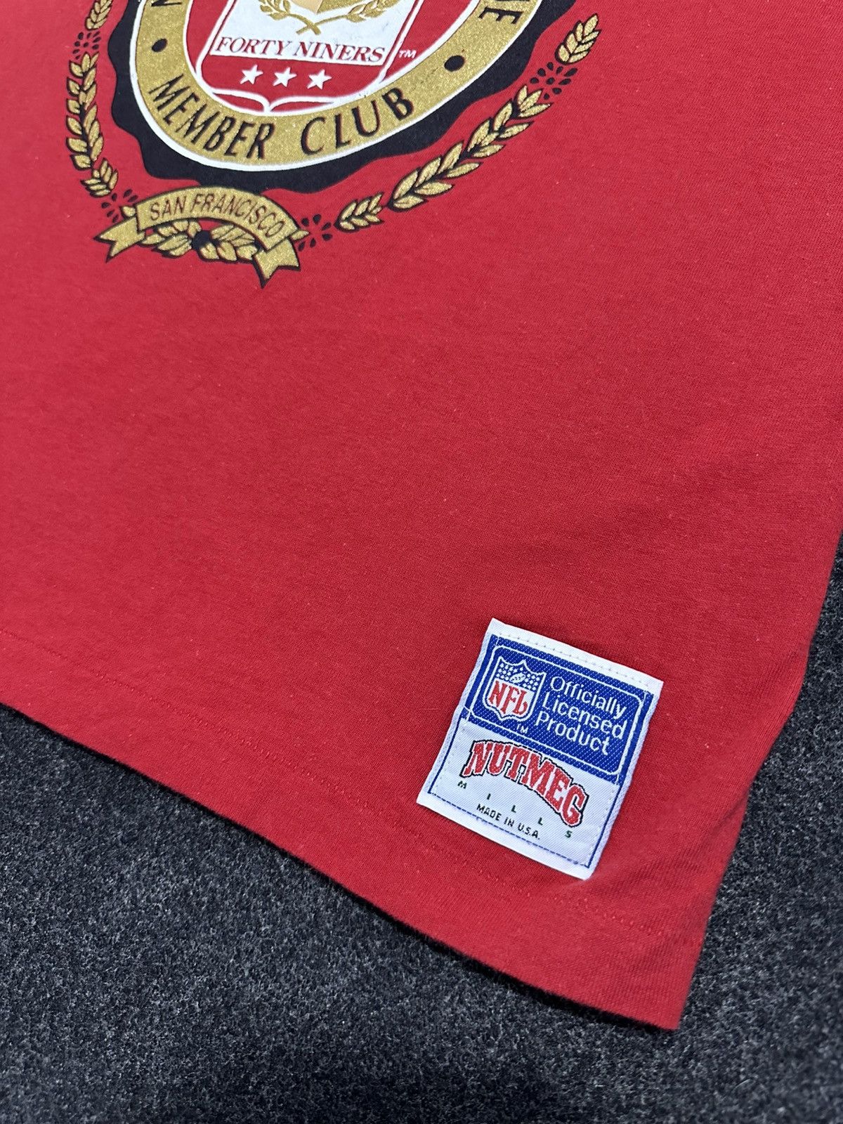 Nutmeg Vintage 90s San Francisco 49ers NFL Nutmeg Mills T-Shirt Size US M / EU 48-50 / 2 - 4 Thumbnail