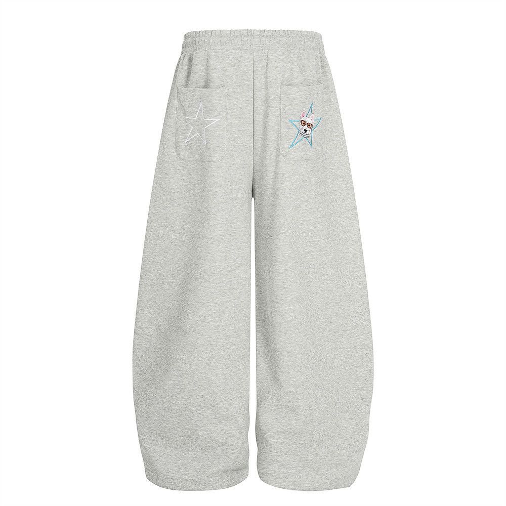 Japanese Brand Men's Loose Casual Star Embroidered Cartoon Scimitar Pants Size US 32 / EU 48 - 2 Thumbnail