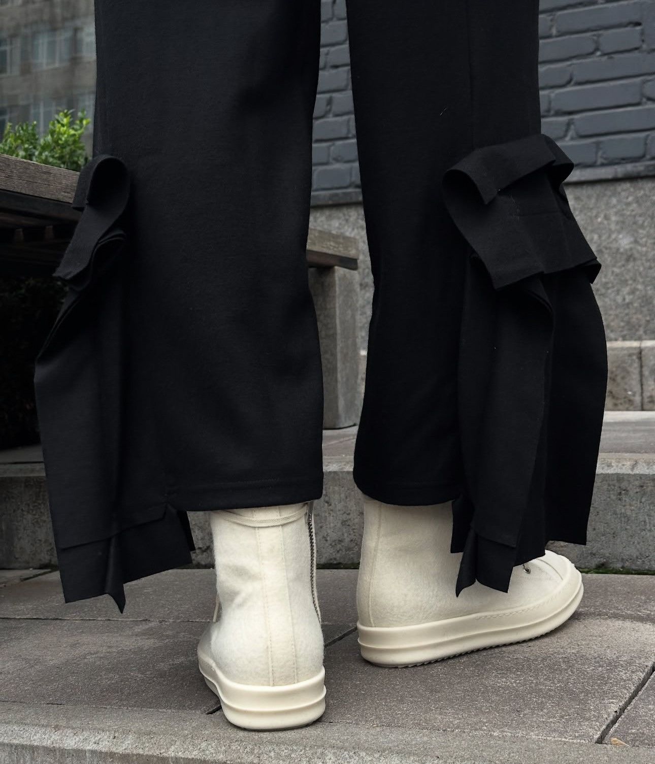 Rick Owens Last Size Rick Owens Off-White High Sneakers Size US 11 / IT 41 - 3 Thumbnail