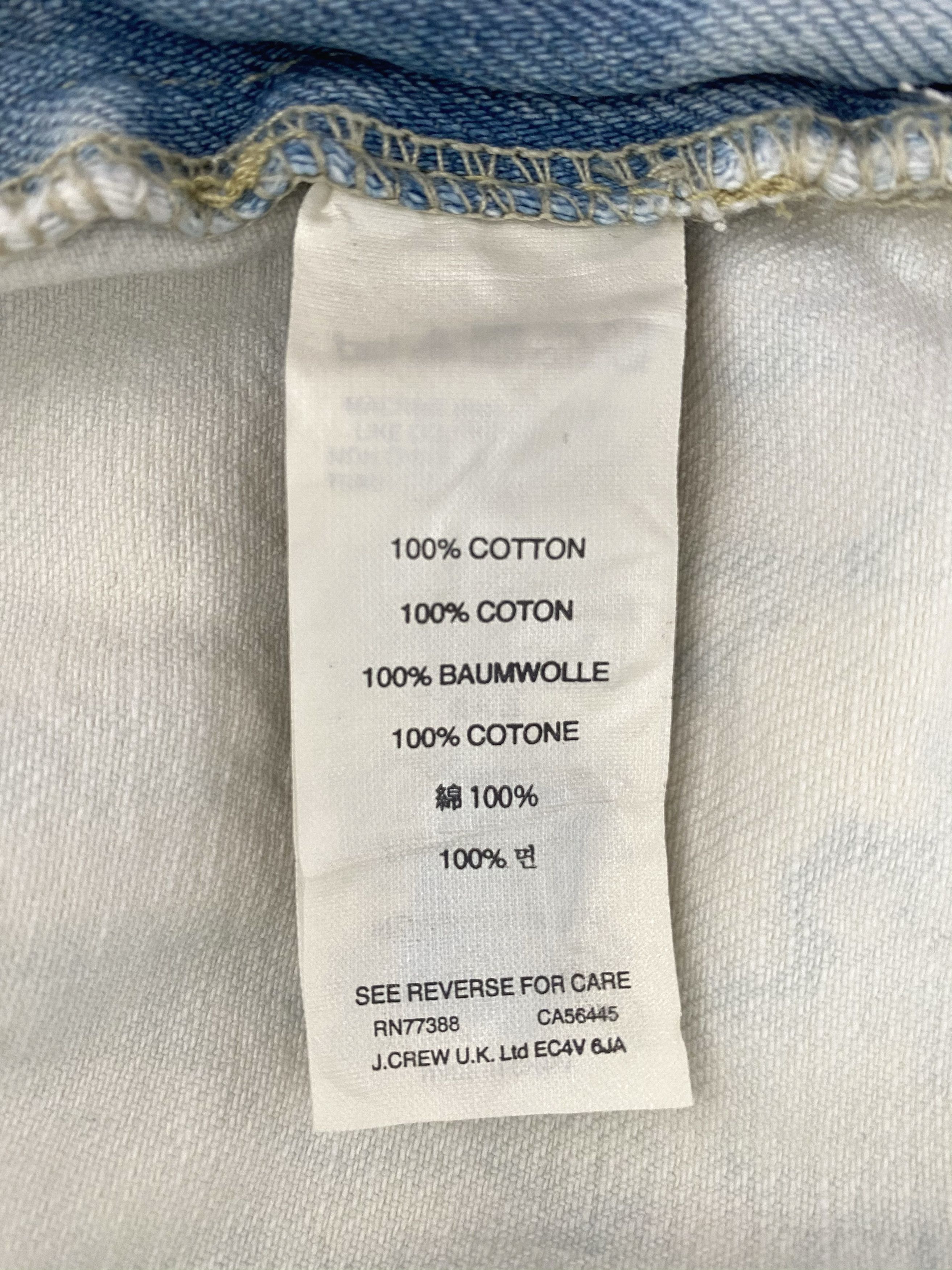 J.Crew Never Worn 484 “Superwash” Indigo Jeans Size US 32 / EU 48 - 8 Thumbnail