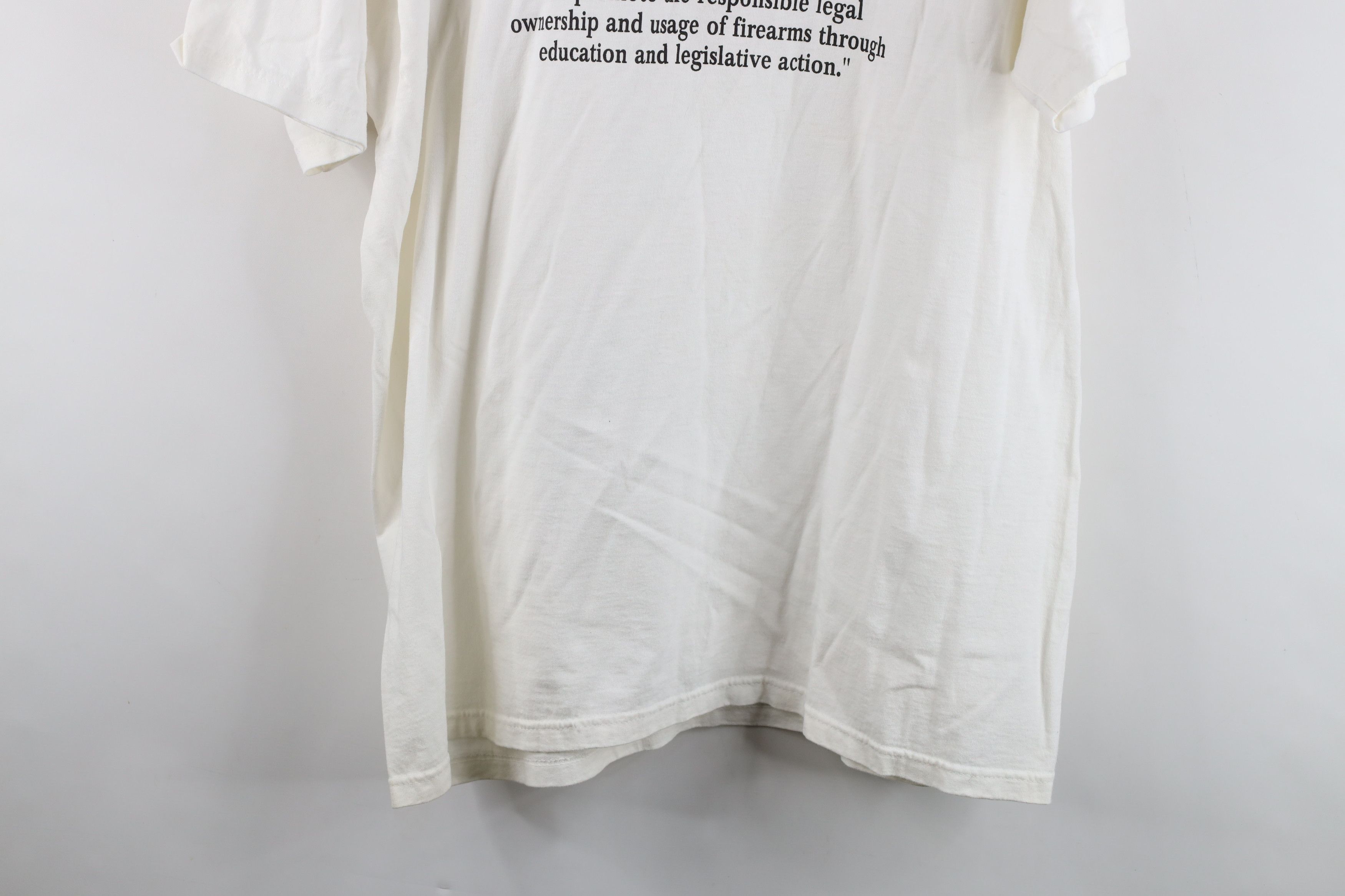 Vintage Vintage Coalition for Responsible Gun Owners T-Shirt White Size US XXL / EU 58 / 5 - 13 Thumbnail