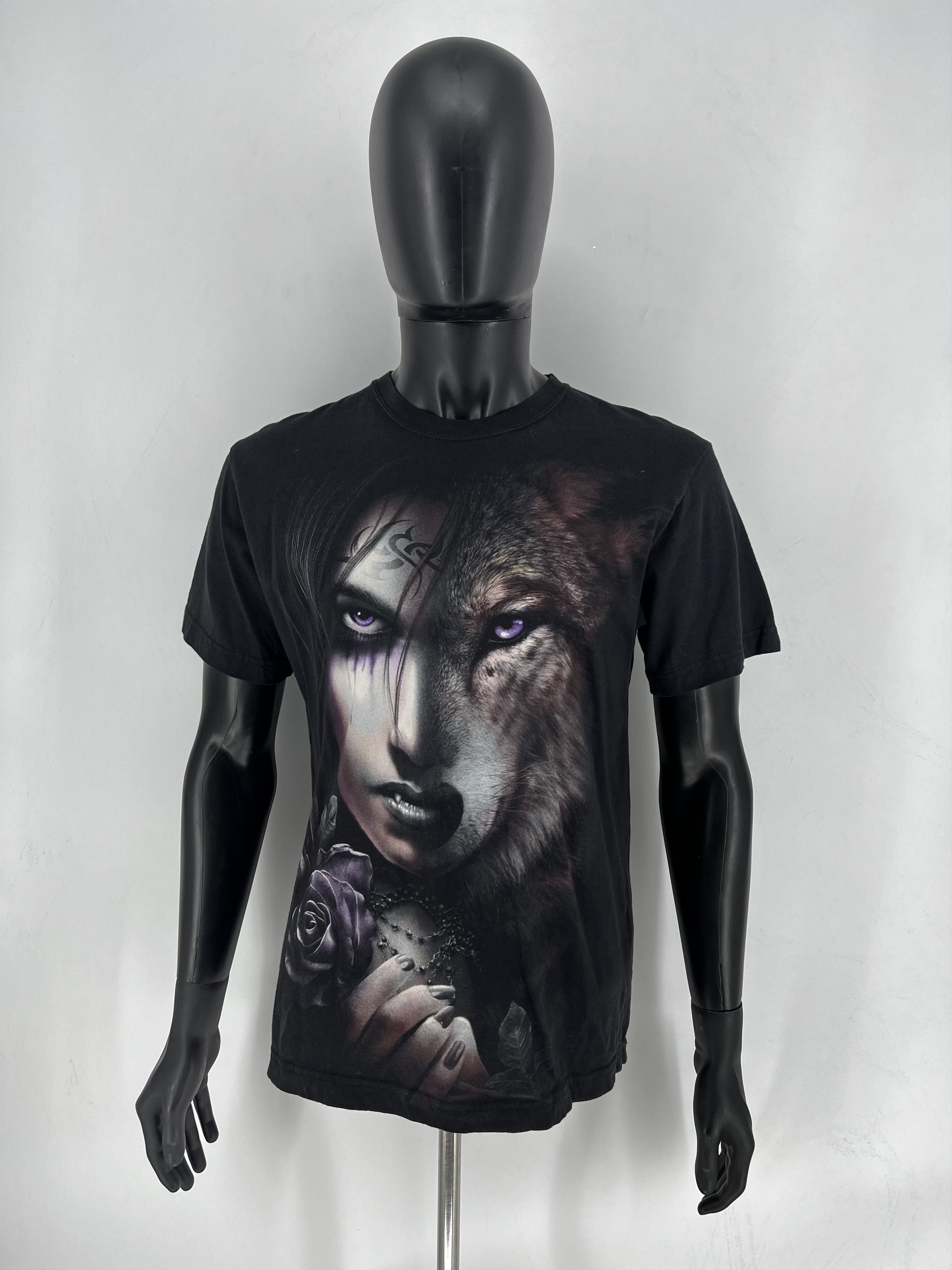 Other Vintage 90s Wolf Face Boxy Fit Tee Toys Rock Spiral Size M Size US M / EU 48-50 / 2 - 2 Thumbnail