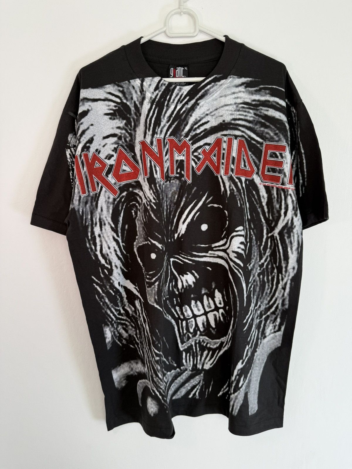 Vintage Iron Maiden vintage t shirt metal tee merch all over print Size US XL / EU 56 / 4 - 3 Thumbnail
