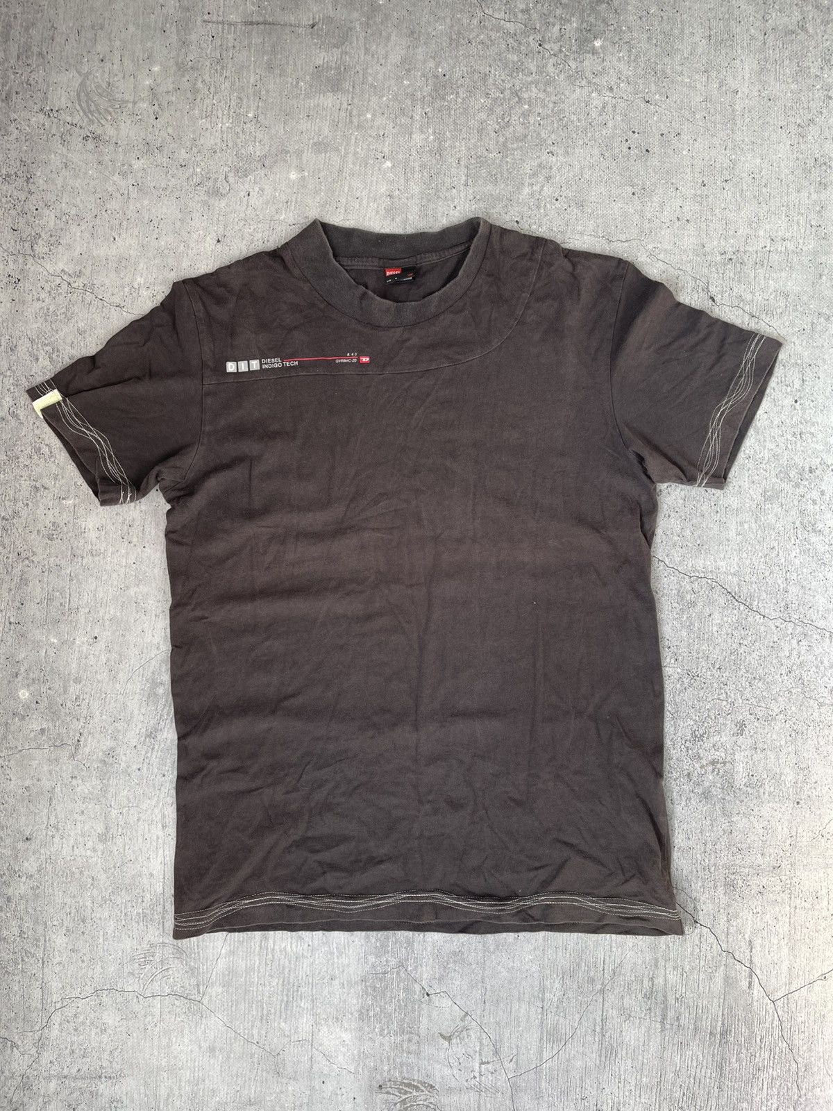Diesel Y2k Diesel T-shirt Streetwear Casual Rare Logo VTg Size US M / EU 48-50 / 2 - 1 Thumbnail