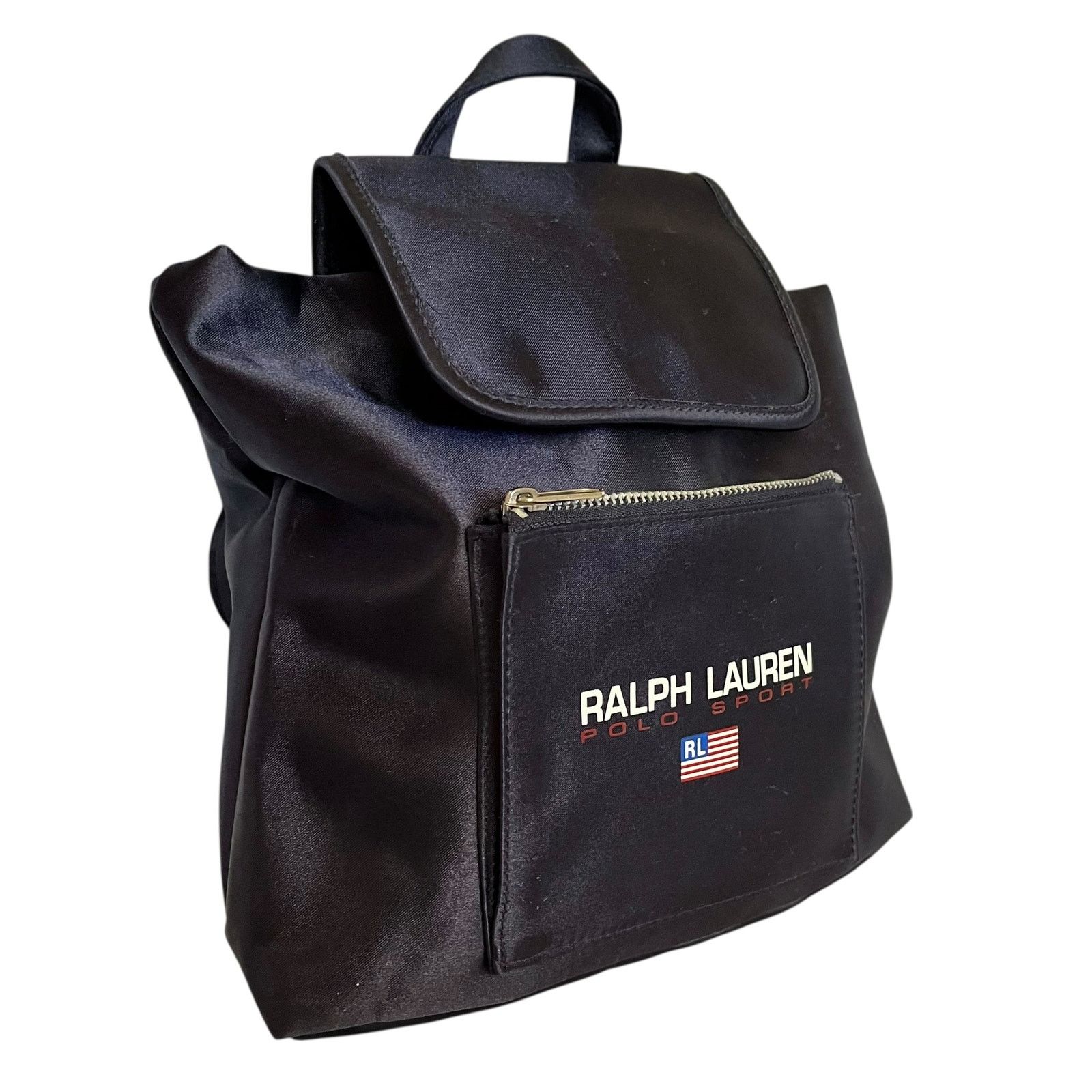 Polo Ralph Lauren × Vintage Ralph Lauren Polo Sport Vintage Navy Blue Mini Backpack Size ONE SIZE - 9 Thumbnail