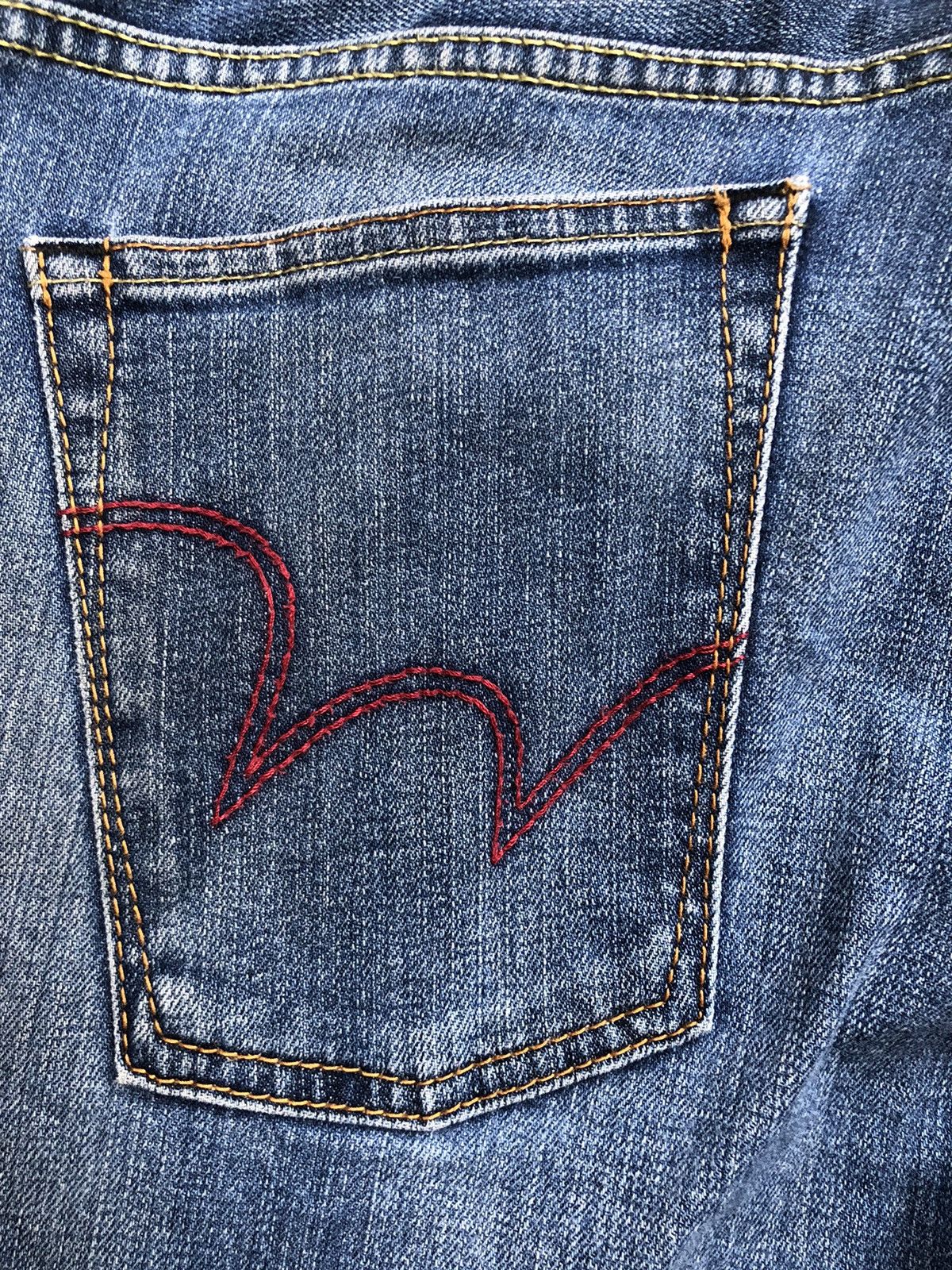 Edwin Vintage Japanese BlueTrip Edwin 503 Distressed Jeans Size US 34 / EU 50 - 13 Thumbnail
