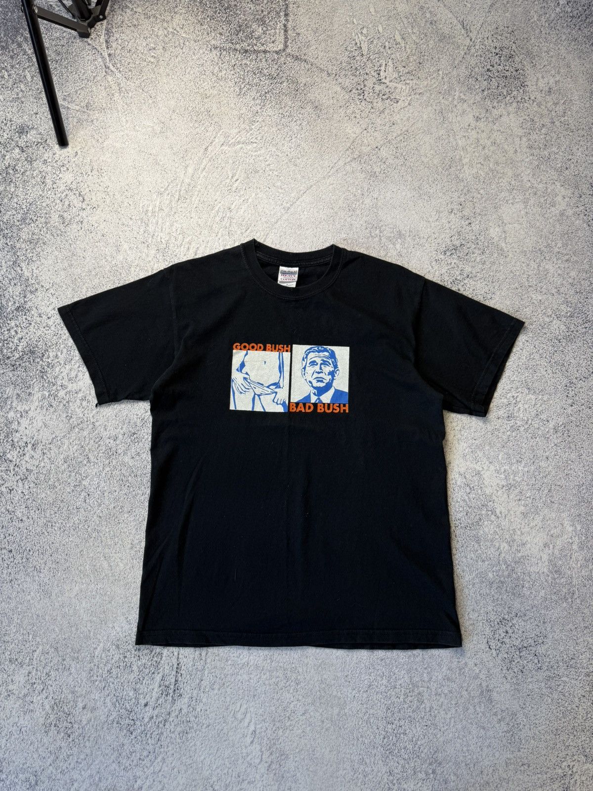 Vintage Don't Panic T-shirt Good Bush Bad Bush