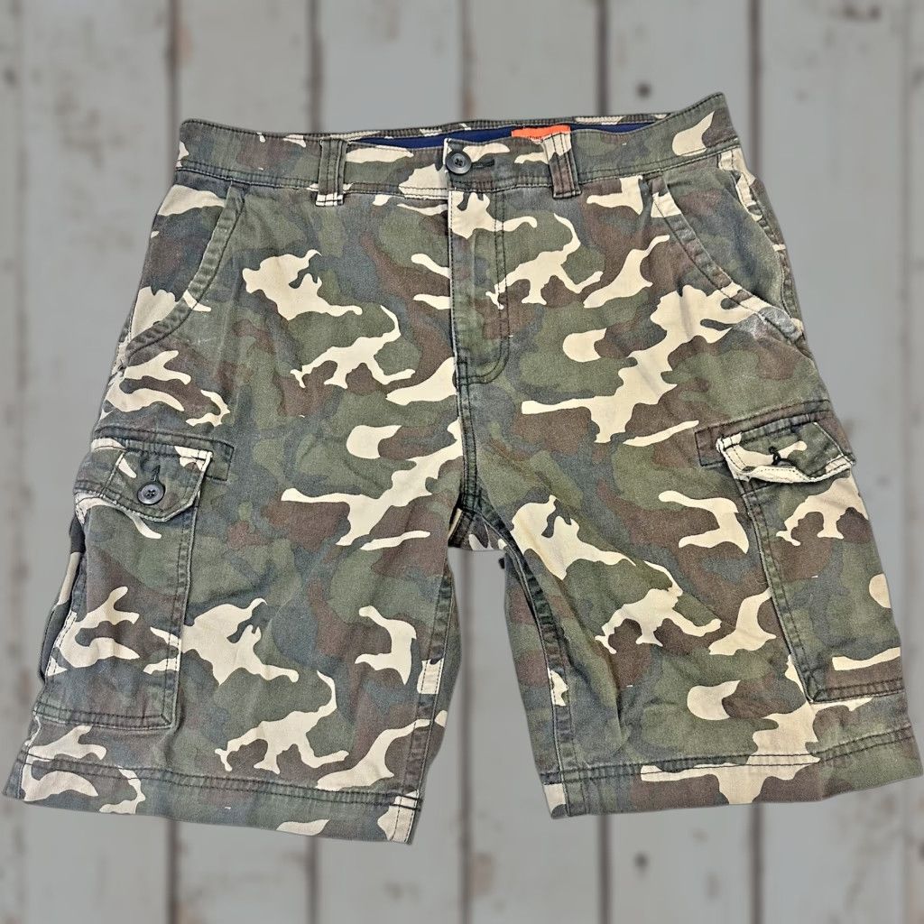 Vintage St. John's Bay Mens Cargo Shorts Camo 34 Comfort Stretch Spandex Outdoor Hiking Size US 34 / EU 50 - 1 Thumbnail