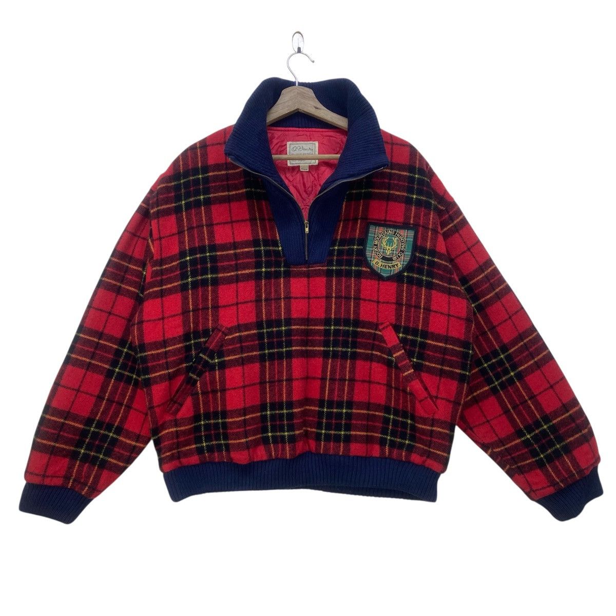 Other Vintage O Henry Checkered Tartans Wool Coat Size US M / EU 48-50 / 2 - 1 Thumbnail