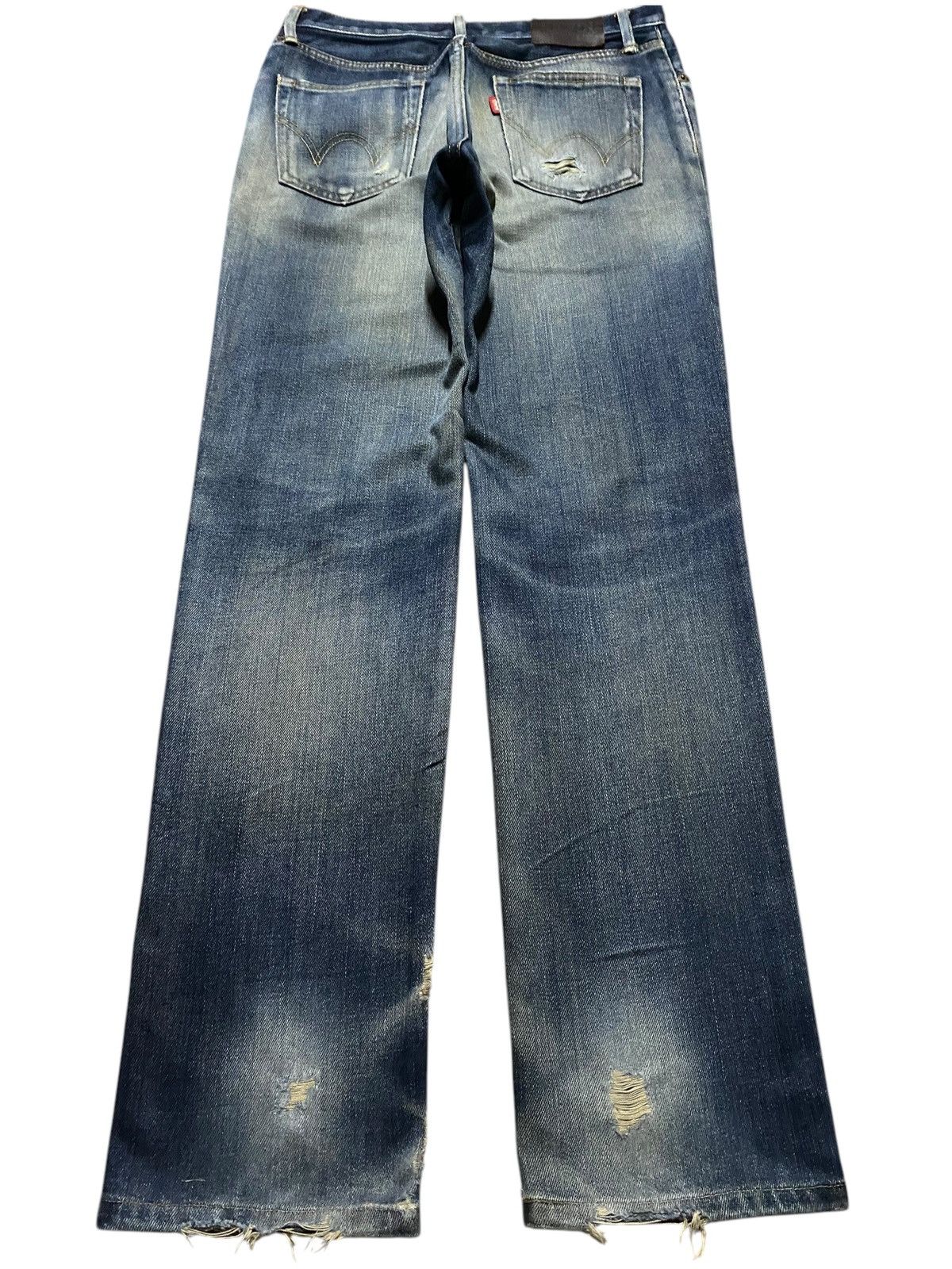 Edwin Vintage Japanese Brand Edwin 503 Distressed Slim Jeans Size US 30 / EU 46 - 2 Thumbnail