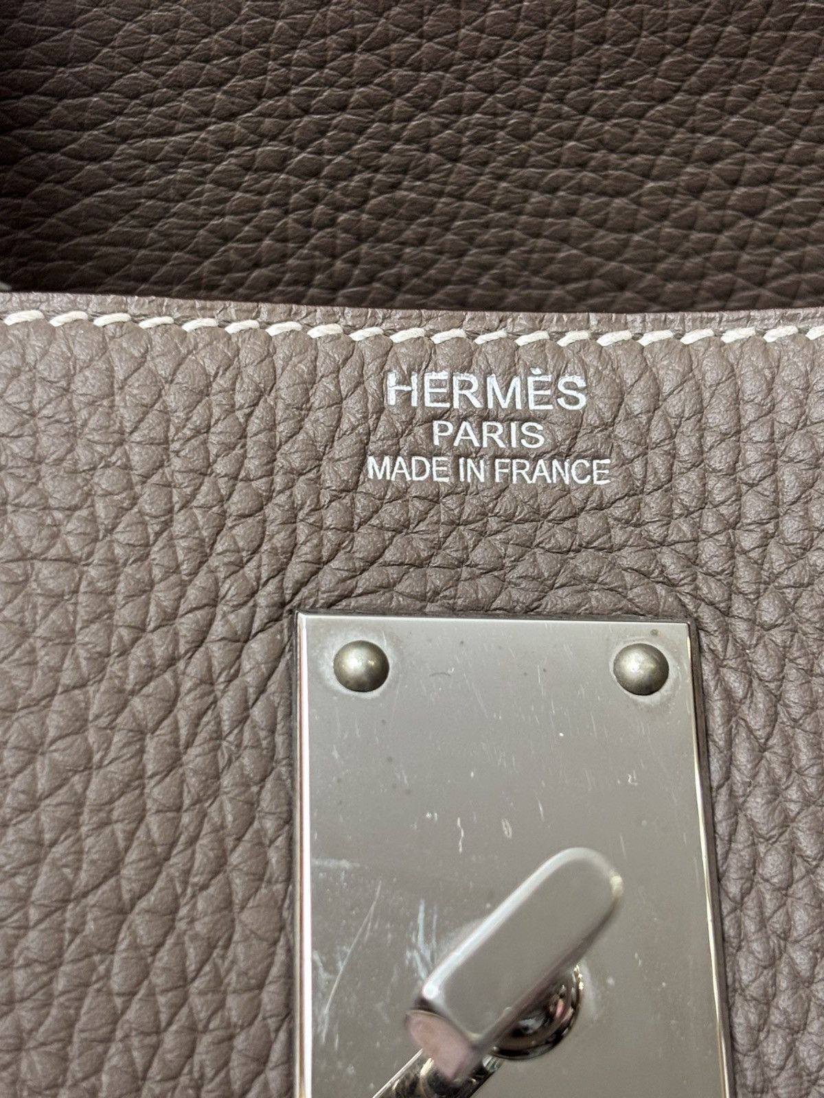 Hermes Hermes HAC 50 Etoupe Togo Leather Palladium HW Size ONE SIZE - 8 Thumbnail