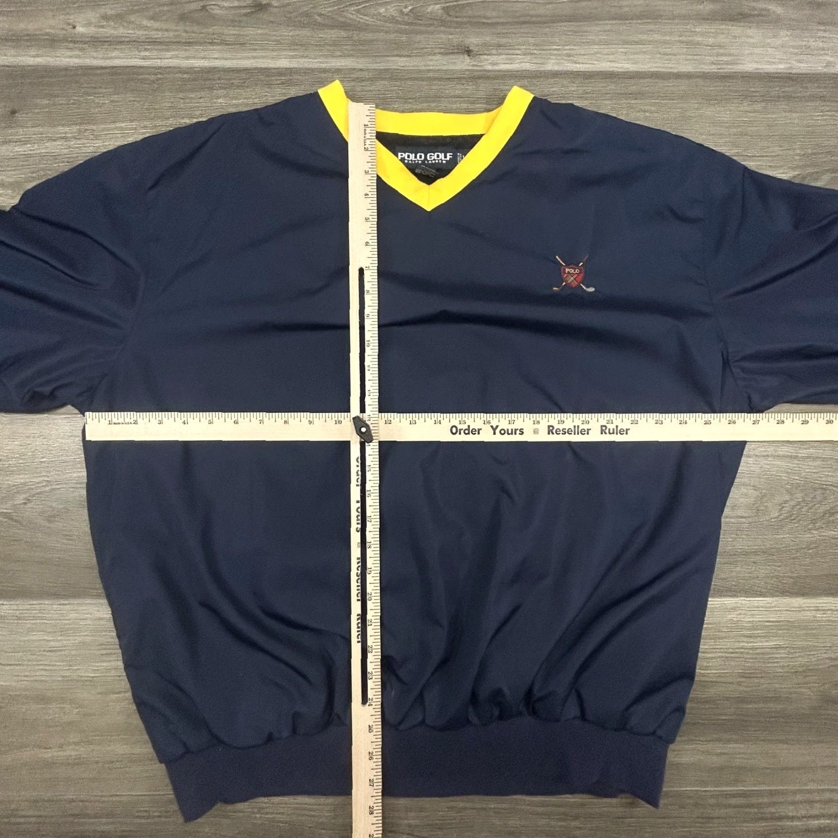 Polo Ralph Lauren VINTAGE Polo Golf Jacket Mens Large Navy Pullover V-Neck Windbreaker Polo Ralph Lauren Polo Golf Jacket Mens Large Navy Pullover V-Neck Windbreaker Size US L / EU 52-54 / 3 - 5 Thumbnail