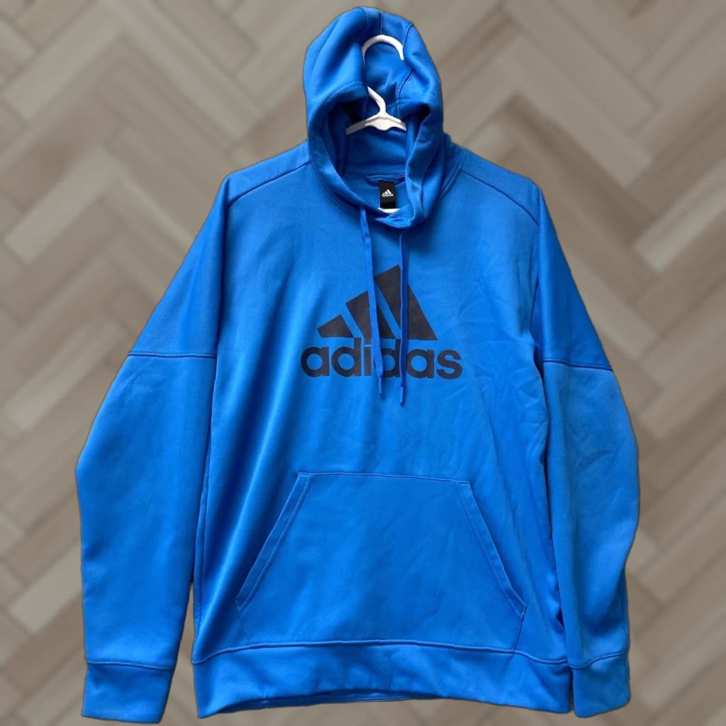 Adidas Adidas Sweater Adult Sz M Blue Black Hoodie Sweatshirt Mens /115-7 Size US M / EU 48-50 / 2 - 1 Thumbnail