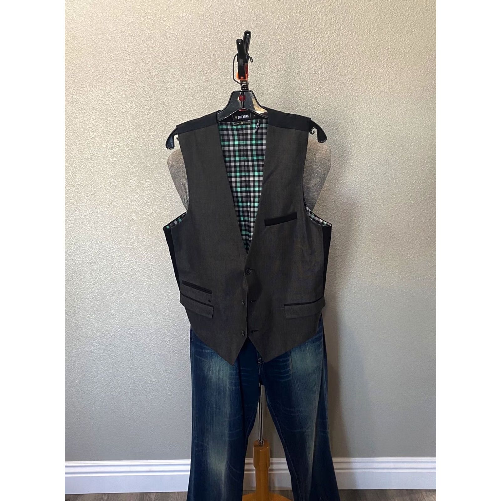 Zoo York Zoo York Vest Medium M Mens Button Up Vest Sharp Color Size US M / EU 48-50 / 2 - 2 Thumbnail
