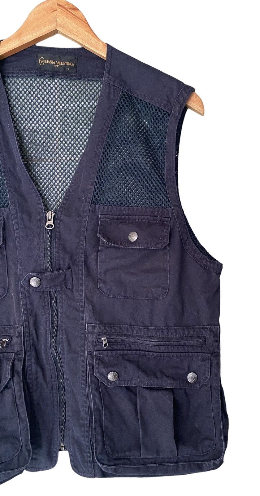 Gianni Valentino × Vintage Vintage Gianni Valentino Italy Utility Pocket vest Size US L / EU 52-54 / 3 - 4 Thumbnail