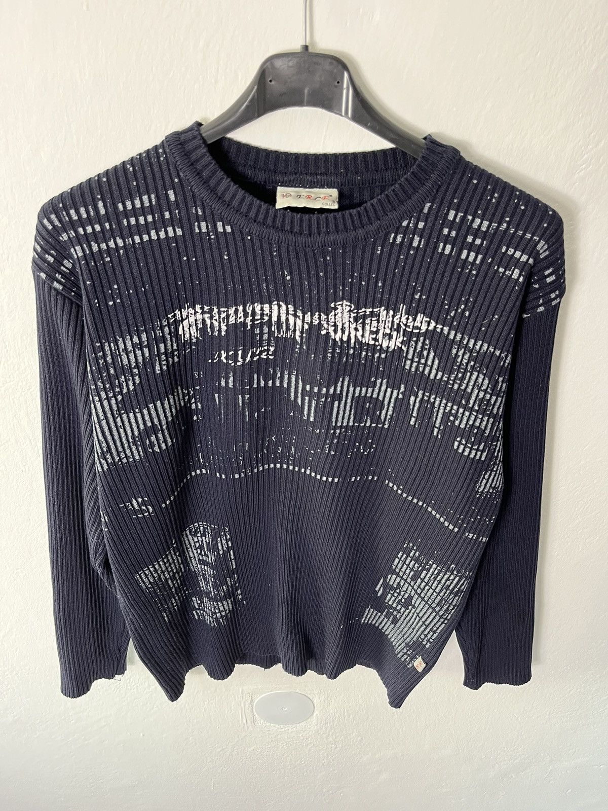 Japanese Brand × Vintage Crazy Y2K Printed Sweater Navy Opium Dragon Japanese Tribal Size US M / EU 48-50 / 2 - 3 Thumbnail