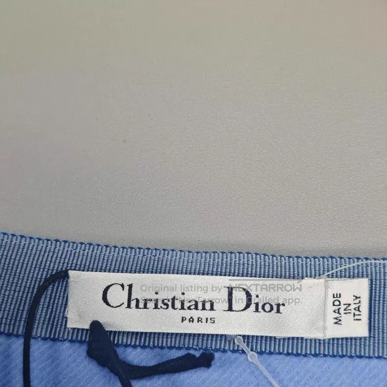Dior Dior Light blue solid color wool tweed skirt Size 24" / US 00 / IT 34 - 5 Thumbnail